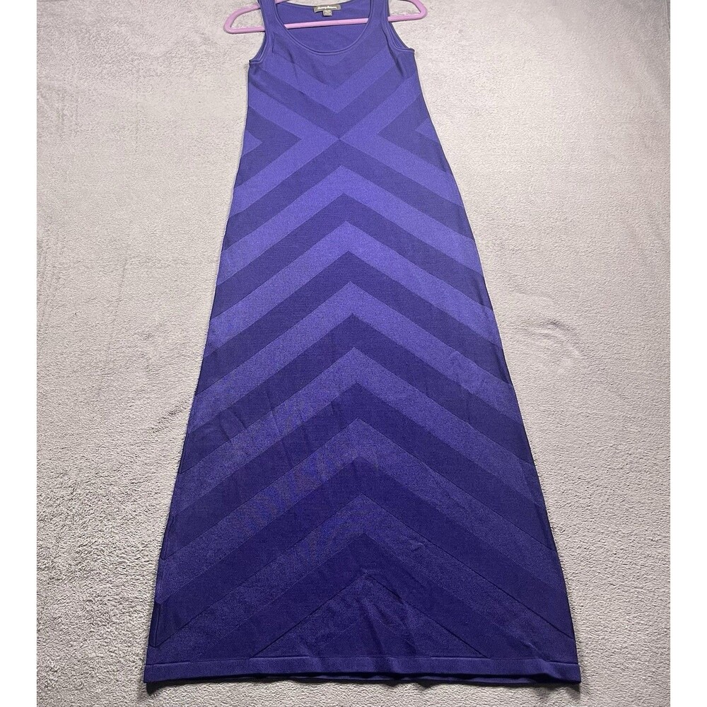 Tommy Bahama Sleeveless Knit Maxi Dress Womens XS Navy Blue Resortwear